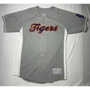 Detroit Tigers Prince Fielder MLB Genuine‎ Merchandise Jersey Gray Button Size M
